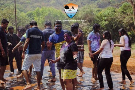 Holi celebration at Pawna lake