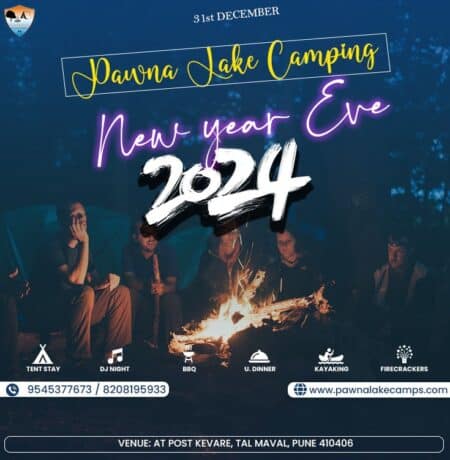 Pawna lake camping New Year celebration 2024