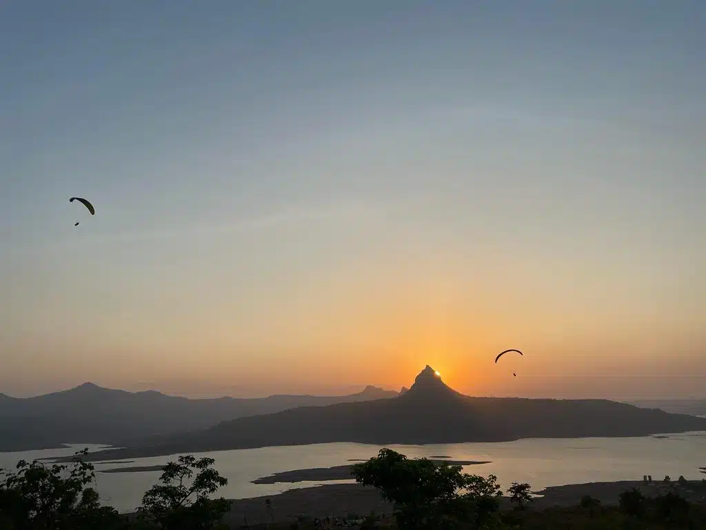Kamshet paragliding near pawna lake